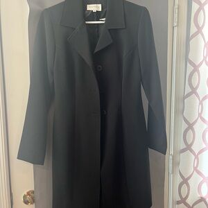 Elegant Black Women's business dress with coat